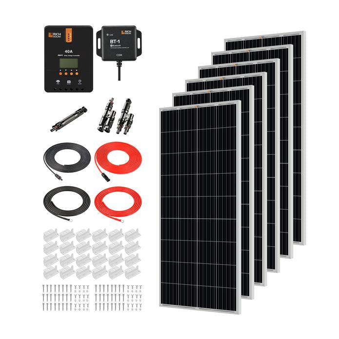 Rich Solar - 1200 Watt 24V Solar Kit with 40A MPPT Controller