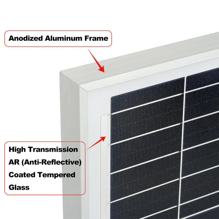 Rich Solar MEGA 200 PRO 200 Watt 24 Volt Monocrystalline Solar Panel