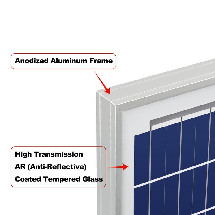 Rich Solar - 50 Watt 12V Poly Solar Panel