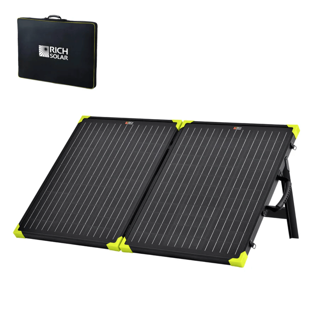 Rich Solar - 100 Watt 12V Portable Solar Panel Briefcase