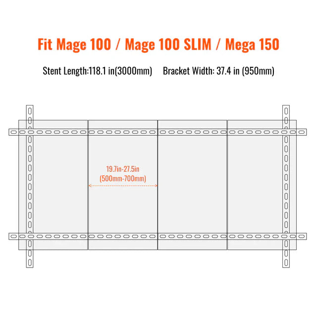 Rich Solar Solar Ground Mount Fits MEGA 100/MEGA 100 SLIM/MEGA 150